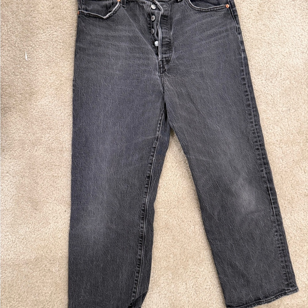 Levi's Charcoal Straight Leg Jeans